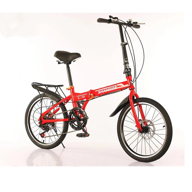 20' 6 speed foldable bicycle/hot sale mini road bicycle/full suspension light folding bikes downhill mountainbike for students