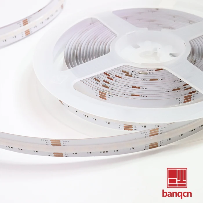 Banqcn 840 светодиод RGB CCT cob strip fights IP65 12 мм 18 Вт 24 В приложение и пульт дистанционного управления праздничные смарт-лампы