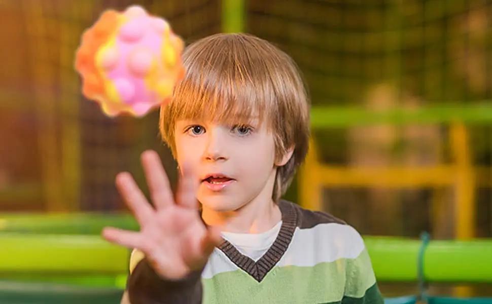 Autism Relief Anxiety Stress Toys Silicone Decompression Pops Sensory Bubble Toy Set Squeeze Pops Fidget Toy Balls