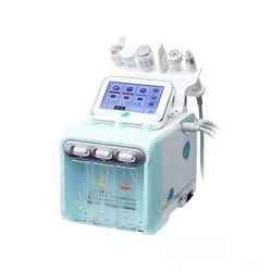 6 In 1 Oxygen Jet Peel Oxygeneo High Frequency Crystal Microdermabrasion Rf Hydra Diamond Dermabrasion H2O2 Facial