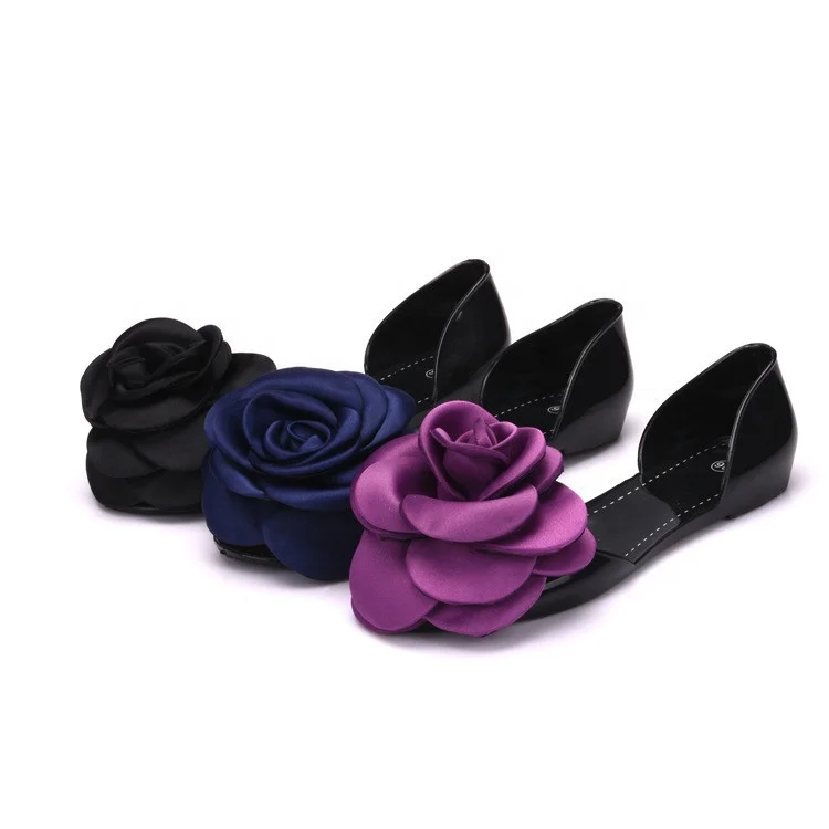 Сандалии-желе женские повседневные, шлепанцы с бантом, плоская подошва, пляжные тапочки, летние