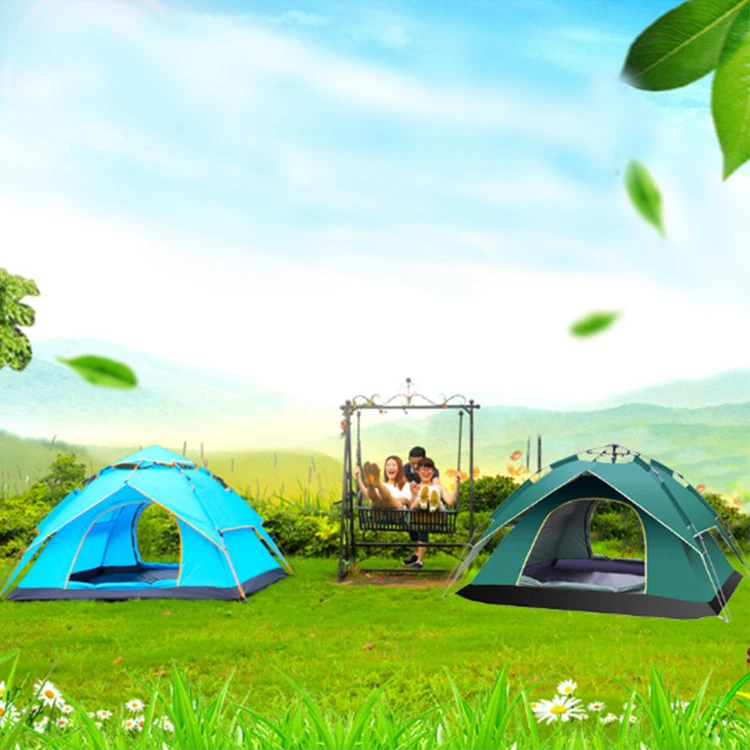 Легкая большая семейная Водонепроницаемая Складная Военная Автоматическая выдвижная палатка для пляжа и походов