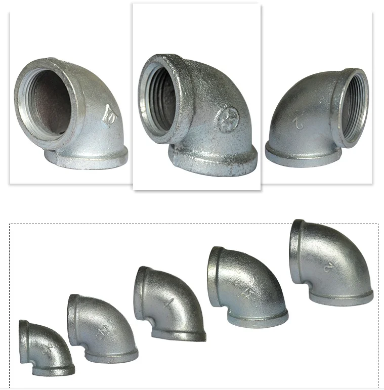 plumbing fittings malleable iron bsp galvanized pipe fittings tee gi elbow