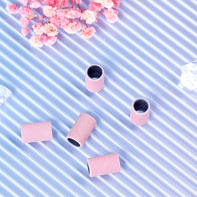 Wholesale Cheaper High Quality Zebra White Pink 150 240Grit 100pcs Per Bag Box Custom Manicure Electric Nail Drill Sanding Bands