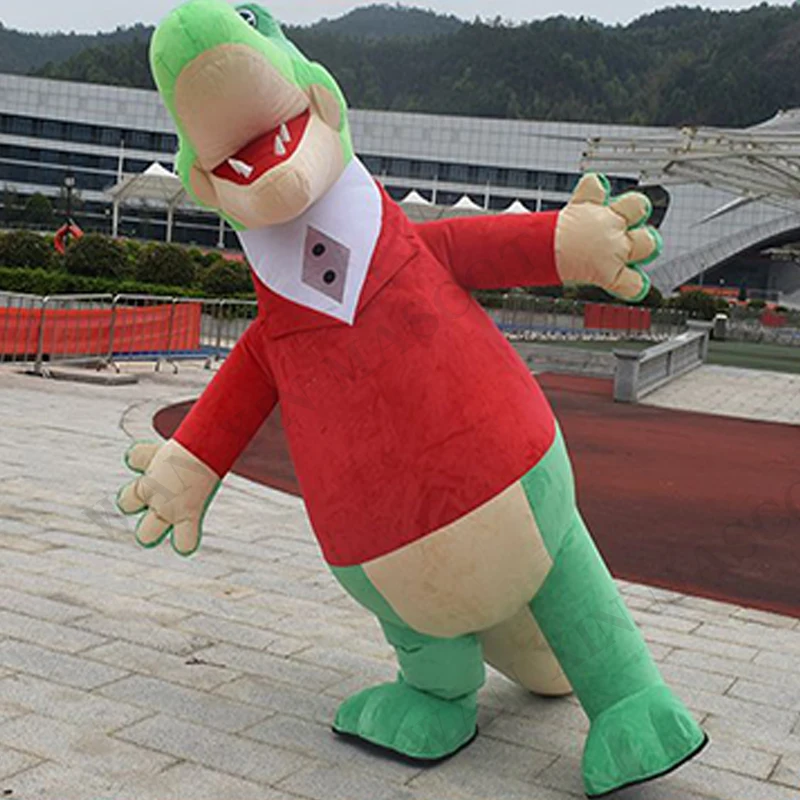Halloween party custom plush inflatable crocodile mascot costume cosplay adult inflatable custom mascot
