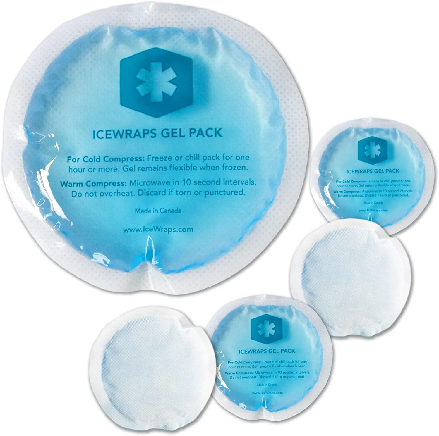Dental clinic soft medical gel ice pack pain relief non-woven fabric round cold packs