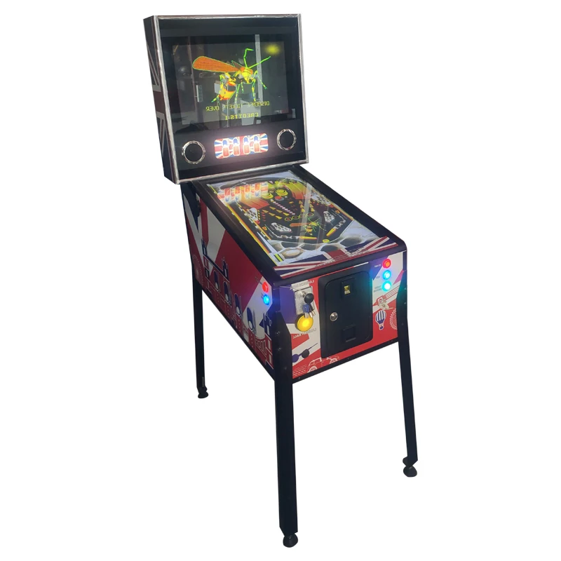 SUNMO Hot Selling Coin Operated Arcade 32 inch 3D Virtual Electronic Pinball Game Table Arcade Pinball Game Machine