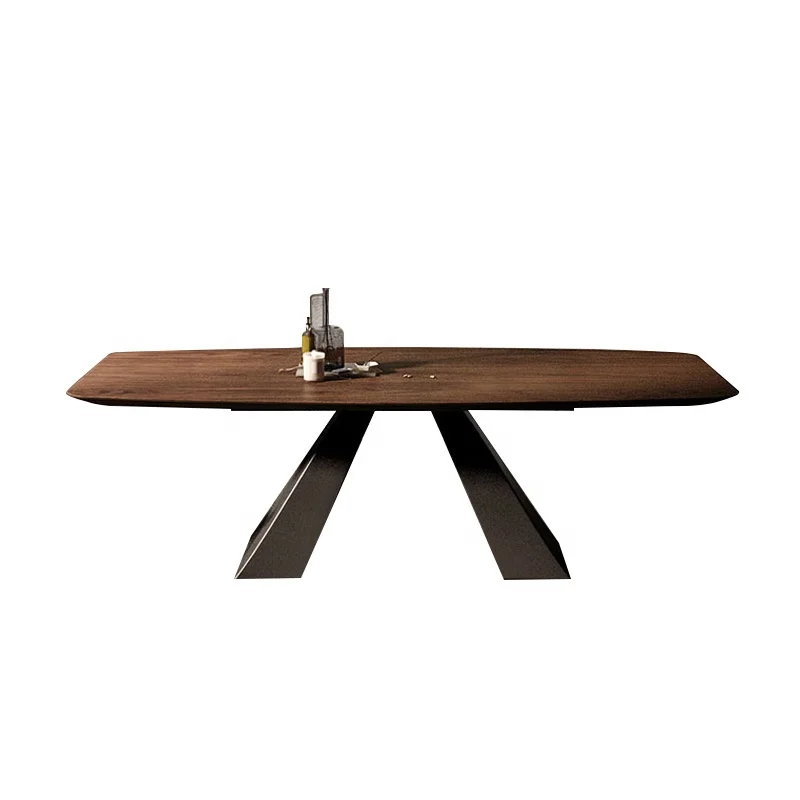 Fashion Dining Room Furniture Designs Wooden Table Top Luxury 8 seater  Dining Table