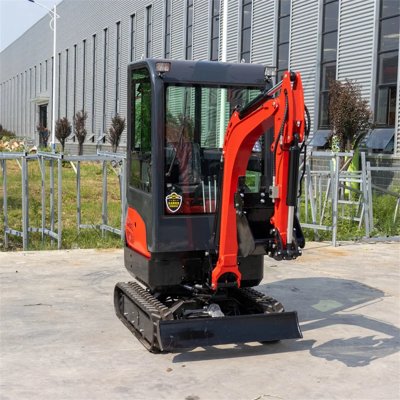 Diesel Mini Digger Agricultural Micro Clamshell Shovel Escavator 1.8 Ton Household Crawler 1800 Kg Mini Excavator