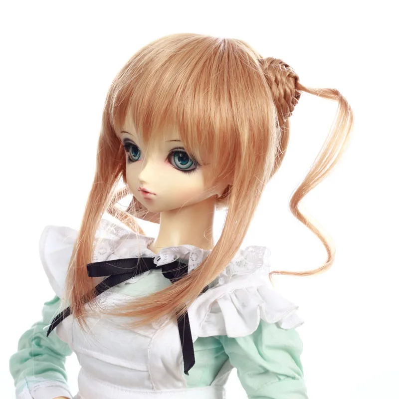 Wholesale BJD and Blythe heat resistant fiber doll wig customized high-quality handmade doll hair