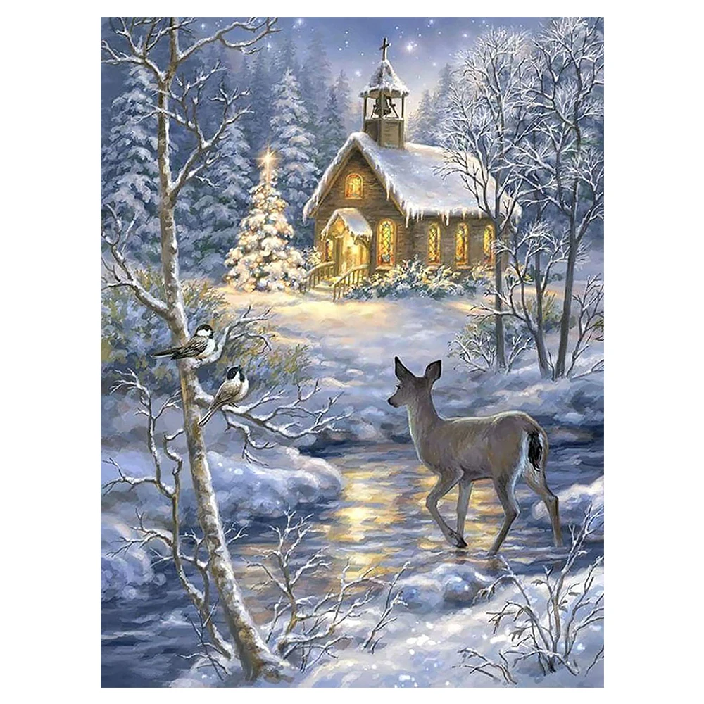 Landscape tree handmade embroidery kit home decor painting canvas 5d diamond painting diy