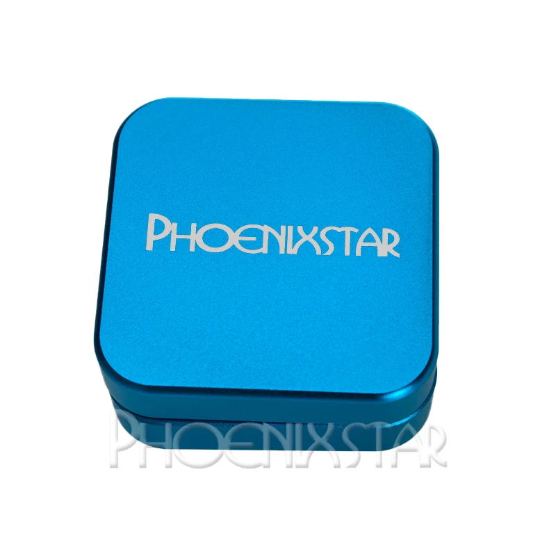 PHOENIXSTAR Square 55mm 2part Herb Grinder High-Quality Magnet Work Herbal Smoke Grinder Aluminum Herbal Grinder Crusher
