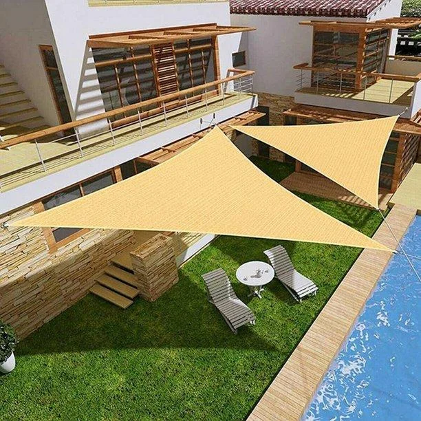 ZNZ Shade Sun Sail Large Shade Sail Roll 95% Hardware Kit Stainless Outdoor