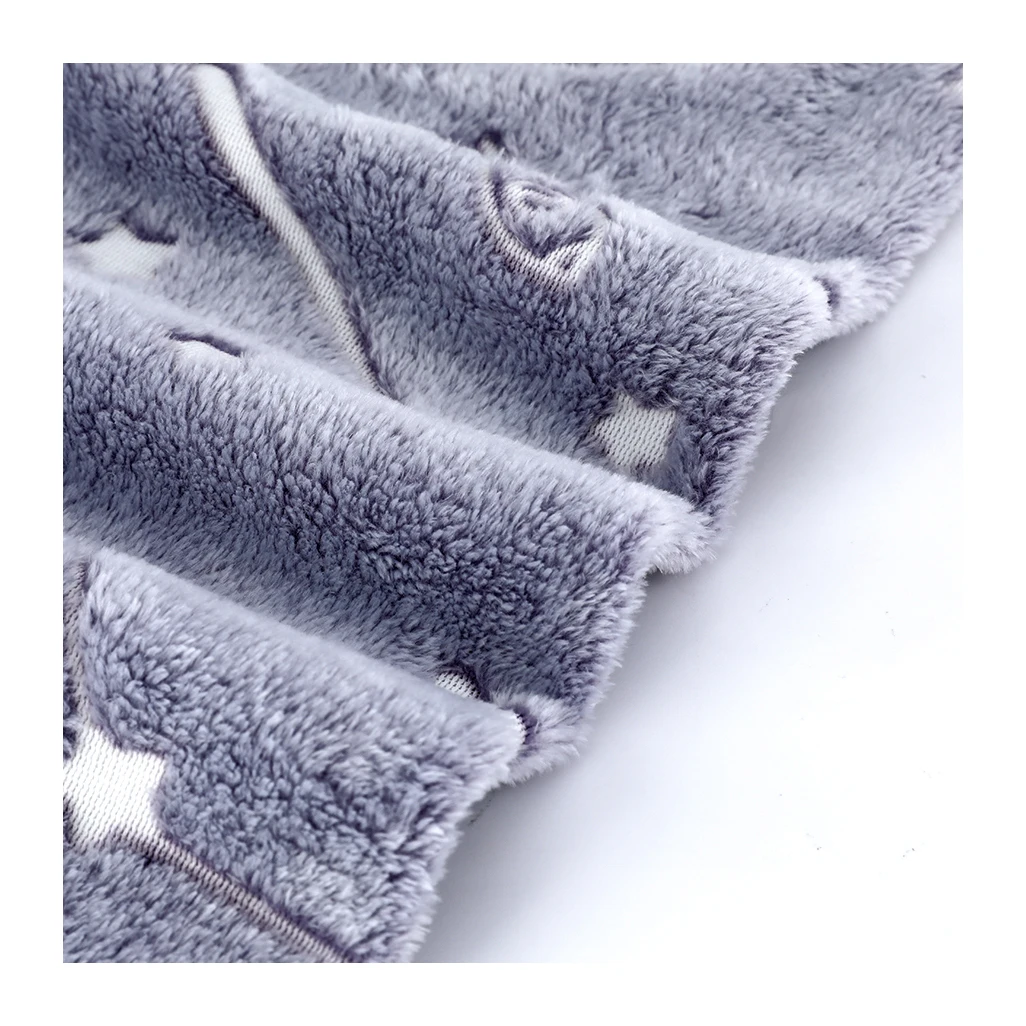 High Quality Custom Luminous Soft Comfortable Thick Warm Fluorescent Flannel Fleece Fabric For Blanket