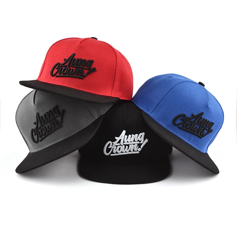 Custom design your own 3D embroidery cap wholesale cheap snapback cap