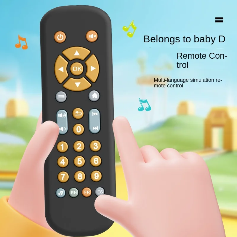 Wholesale baby TV simulation remote control TV remote control music learning early education puzzle toys