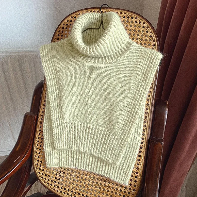 Drop Shipping Casual Turtleneck Short sleeve Vest Sweater Wholesale New Arrival