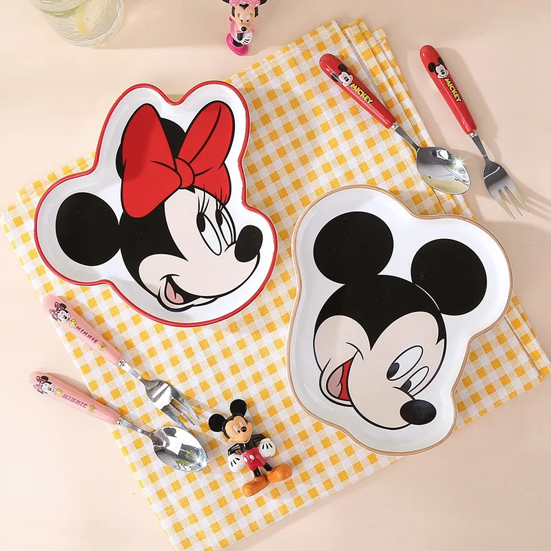 MAIMAI лидер продаж dis ney mickey мультяшный клубничный медведь керамическая посуда милая трехмерная тарелка