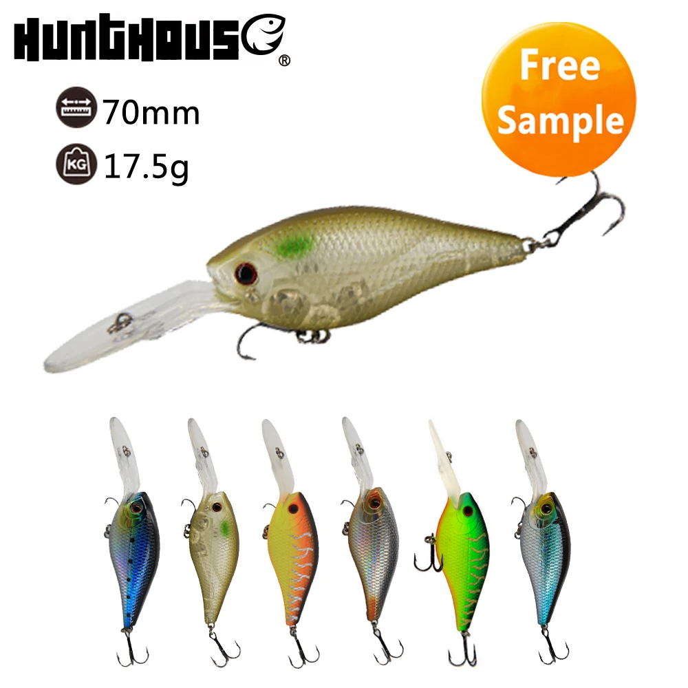 Hunthouse 3Deyes 70 мм/17 5 г плавающий кренкбейт жесткая приманка для рыбалки длинные губы