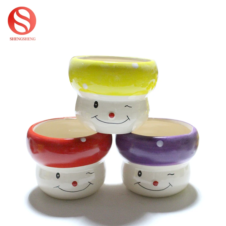 Custom animal shaped plant pot yellow cute duck ceramic flower pot with tray small planter pot for garden decor