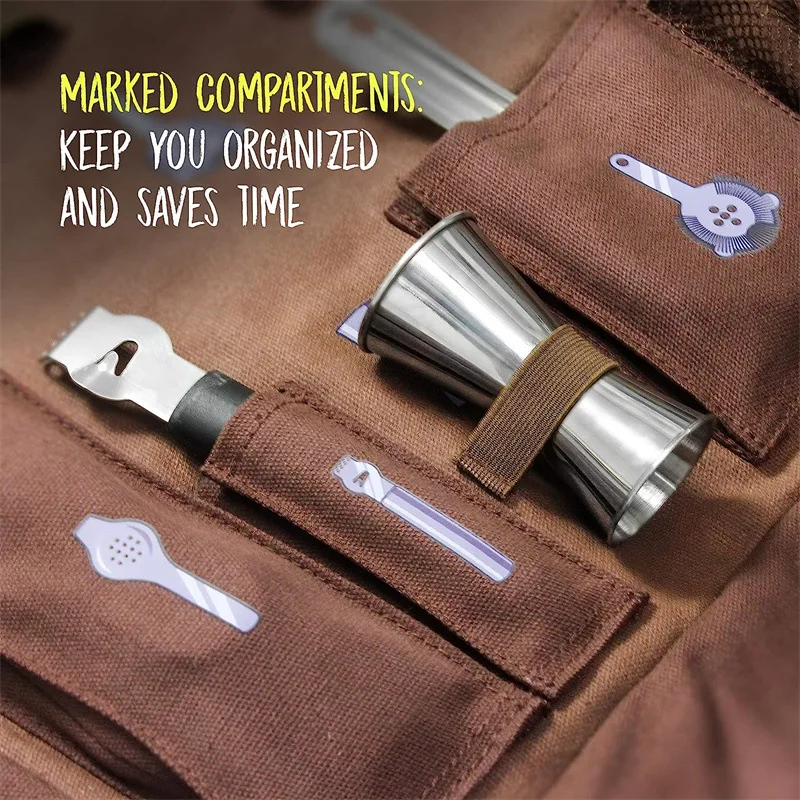 Manufacturers supply portable outdoor picnic camping bartender kits bar wine red wine cocktail bartender kits