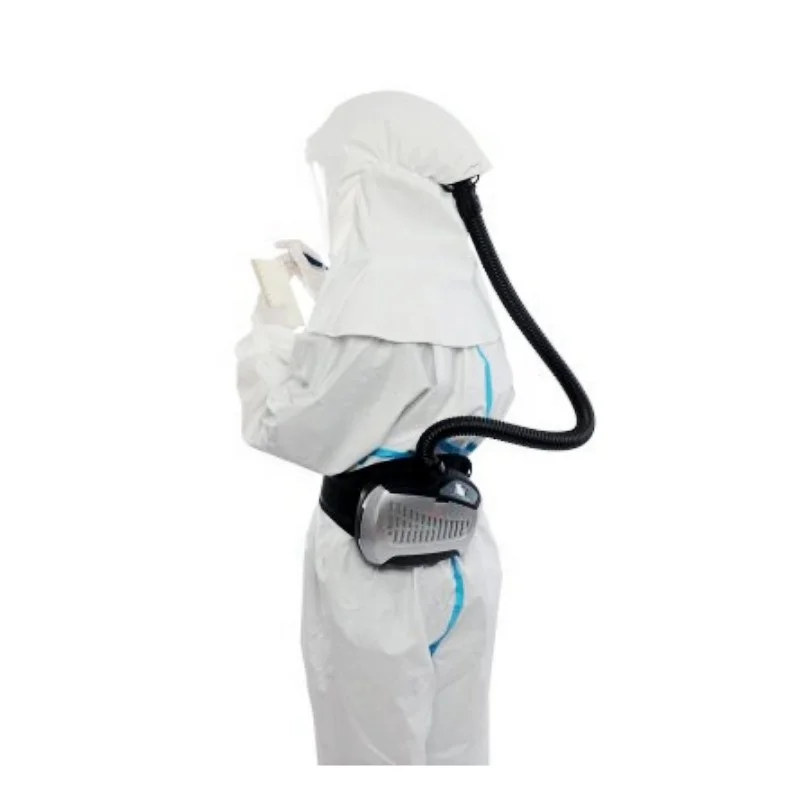 CE EN12941 NIOSH custom powered air purifying respirator PAPR hood Shine PAPR battery used for anti-dut grinding and painting