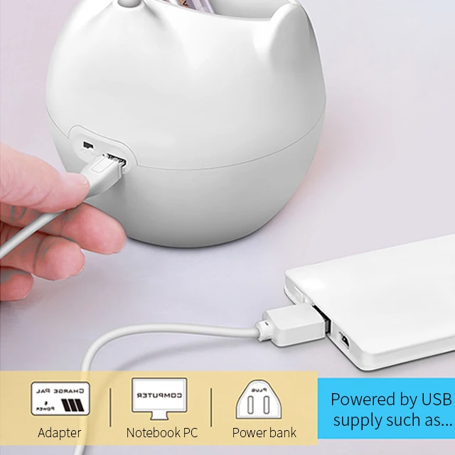 New Design Pen Holder Lamp Desk Led Table Night Light Battery Table Lamp With Phone Stand