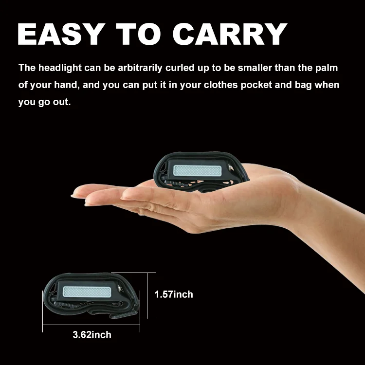 High Quality 400 Lumen Power 5W COB flashlights USB Headlamp waterproof LED Headlights Miner Helmet With Headlamps