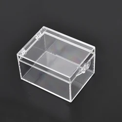 Transparent Plastic Mini Box Square Collection Display Small Beads Crafts Rings Earrings Storage Box Case For Packing