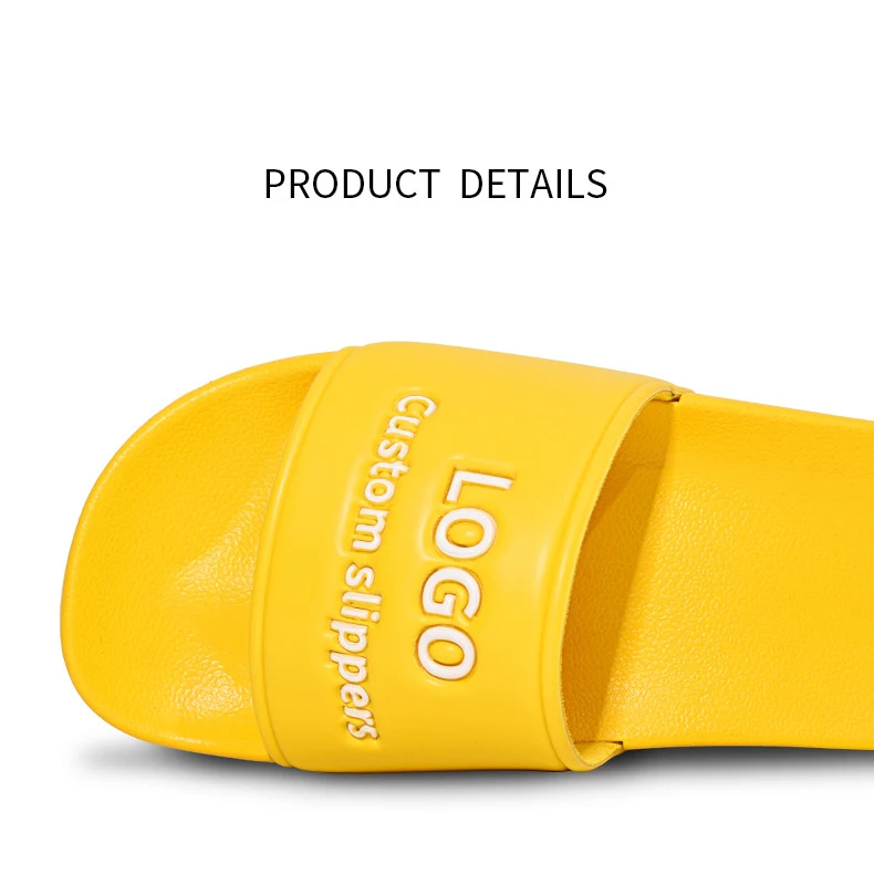 Custom Embossed Logo Women Men Slides Footwear Custom Printed PVC Slides Slipper Sandals Logo Printed Plain Slides Sandals