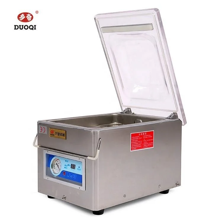 DUOQI DZ260 automatic commercial packing bag machine single chamber vacuum food sealer