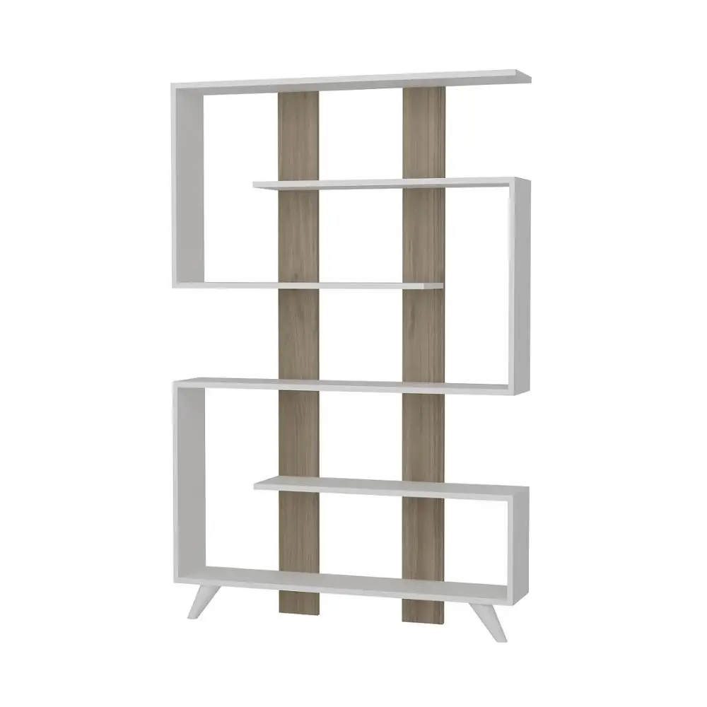 Rain Bookcase White Walnut