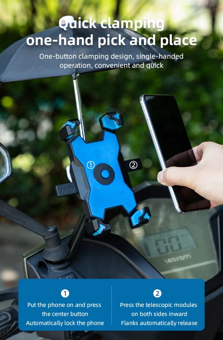 High Quality Rearview Mirror Phone Holder With Sun Shade Umbrella Stable Waterproof Bracket Rainproof Bike Cycling Phone Holder.jpg