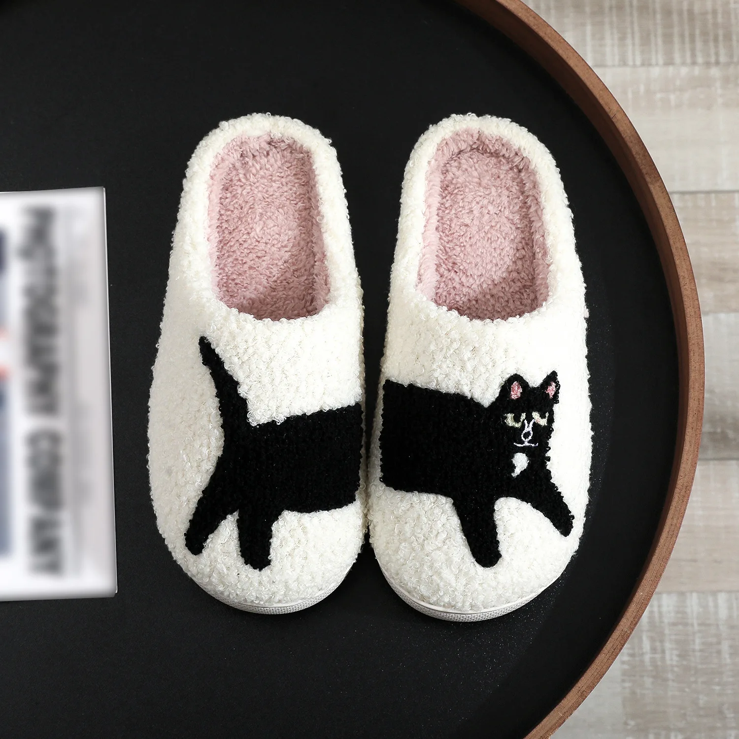 Winter warm funny cute cotton rabbit dog cat turtle leopard demu black face sheep capibala dachshund animal prints slippers