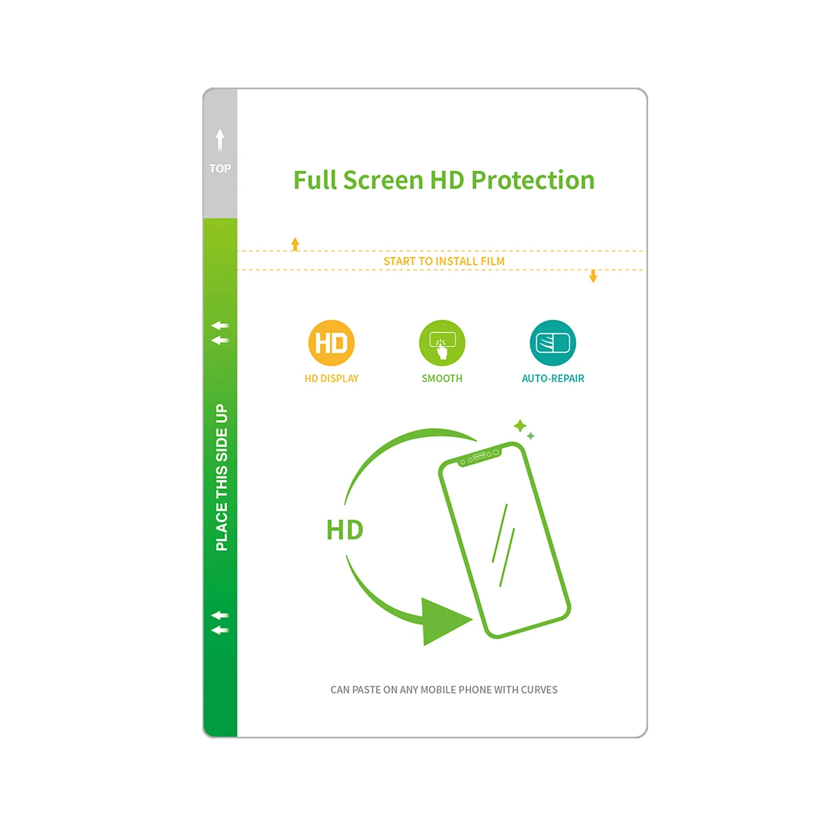 180*120mm High Transparent Nano TPU Cutting Film for Universal HD Mobile Phone Screen Protector