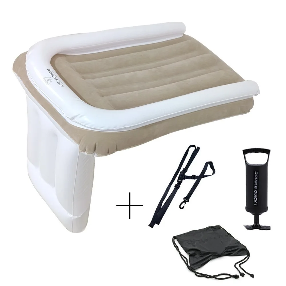 Wholesale Hot Selling Outdoor Convenient and Safe Baby Flocking Inflatable Airplane Toddler Travel Bed