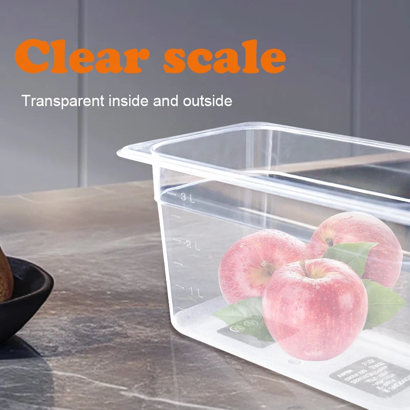 DaoSheng Custom Clear Plastic Polycarbonate 1/1 1/6 Size For Hotel Gastronorm GN Container Food Pans