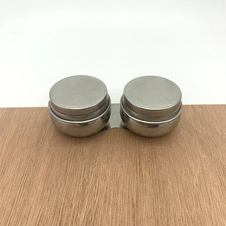 Art Supplies Tools Easy Clean Drum Shape Student Painting Oil Pot School Stainless Steel Palette Single Double Hole Dipper