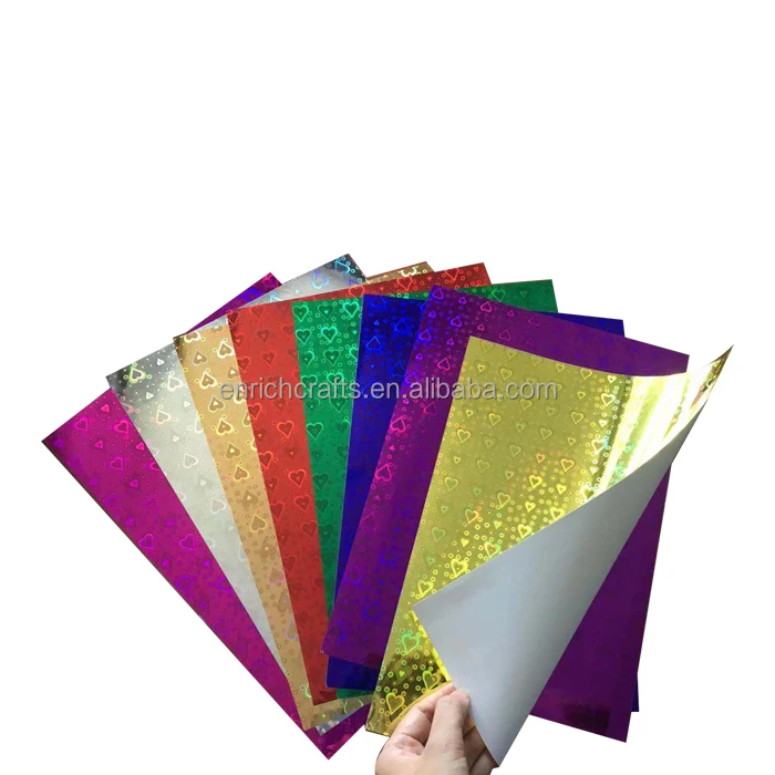 Hot best selling metallic paper holographic A4 cardstock mirror foil metallic cardboard paper