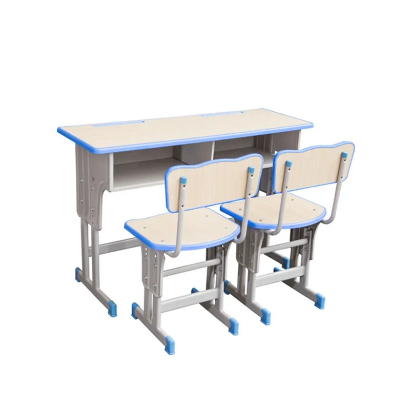 
cheap price melamine double school desk sets for student  (1600230395941)