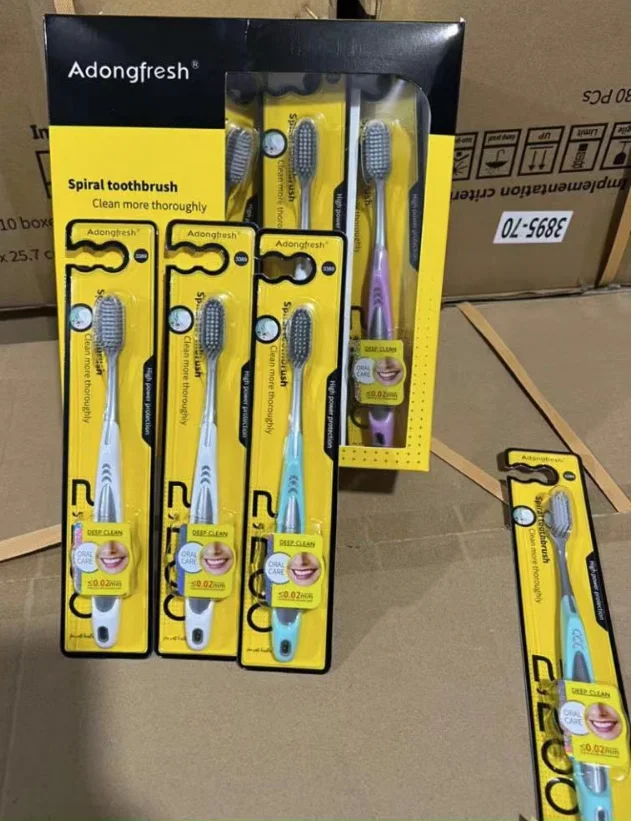 New product eco-friendly manual toothbrush low price cheap adongfresh toothbrush custom