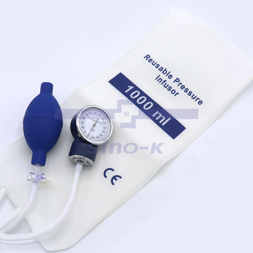 Pressure Infusion Bag with Pressure gauge 1000ml