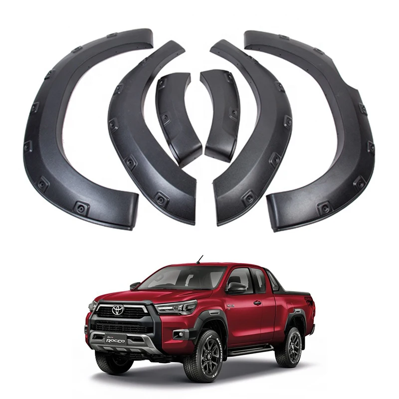 Car Other Exterior Accessories Body Part Flare Wheel Arch Wheel Eyebrows For Toyota Hilux