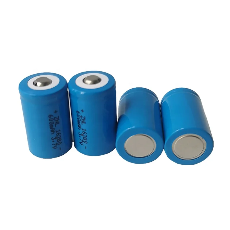 16280 3.7V 600mAh high quality cylinder lithium ion battery cell in stock