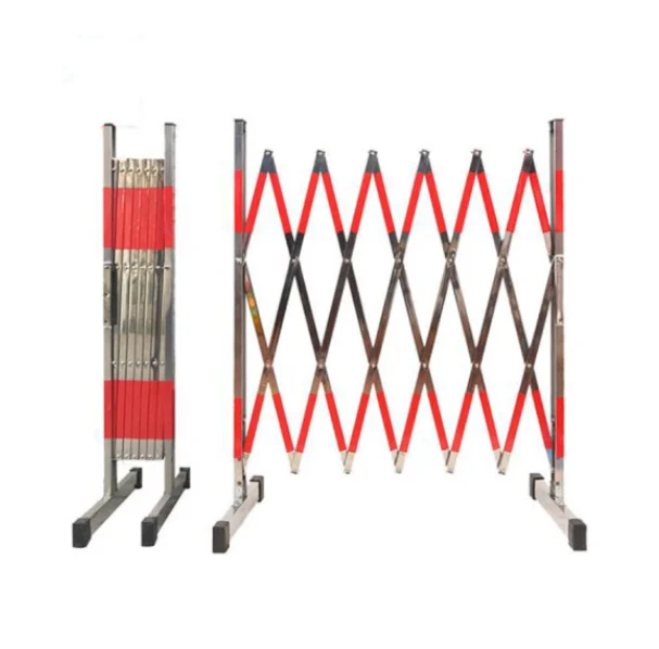 Stainless steel isolation barrier foldable telescopic fence