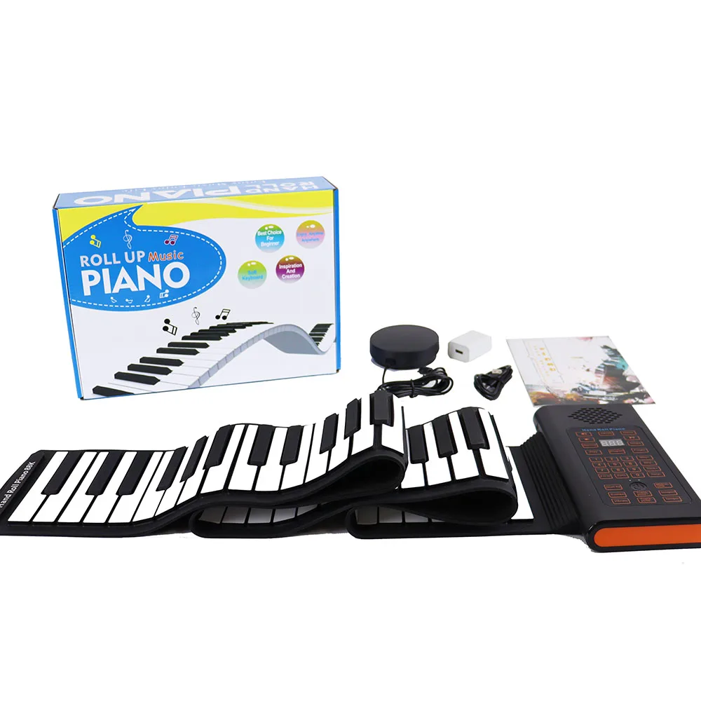 88 Keys Roll Up Piano Upgraded Electronic Piano Keyboard Portable Piano with Bluetooth Headphone MIDI
