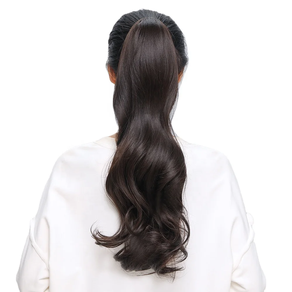 Hair Accessories Wig Ponytail Hair Piece Long Straight Synthetic Wig