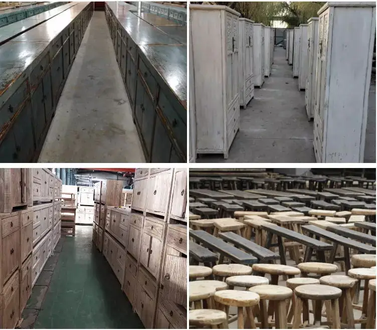 Chinese Antique Asian Recycle Wood Cabinet high Glossy Furniture