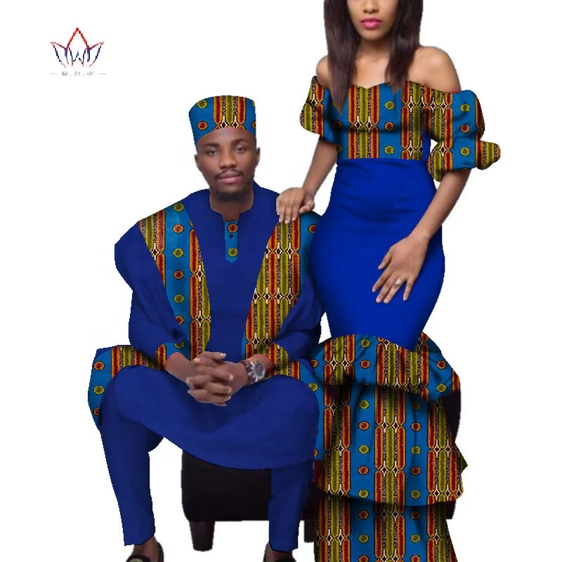 2022 african clothing for men and women couples matching outfits African Ethnic Couple clothing