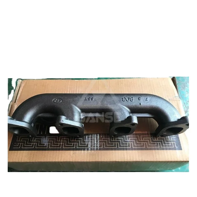 Good Price 4JB1 4JG1 Diesel Engine Exhaust Manifold for Excavator Machinery Parts